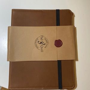 Pad & Quill Device (approx 8 by 11”) Brown Leather Cover Possibly iPad Pro